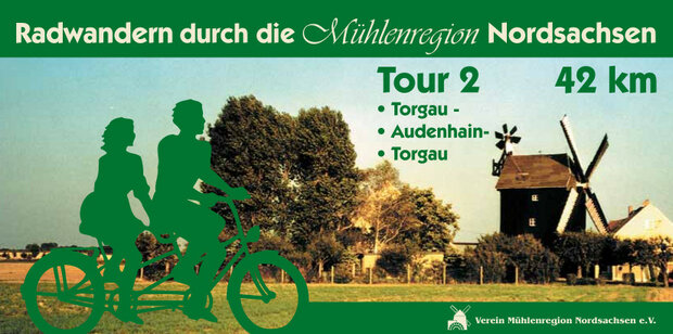 Radtour von Torgau nach Audenhain zur Paltrockwindmühle "Ebbecke"
